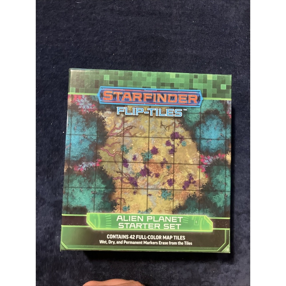 Starfinder RPG Flip-Tiles Alien Planet Starter Set 42 Map Tiles Paizo PZO7502